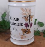 Ancien pot a pharmacie " Elixir de longue vie " n°4551