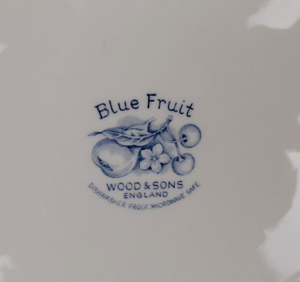 Grand plat Blue fruit Wood & Sons n°4720