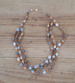 Collier vintage perles et graines n°4749