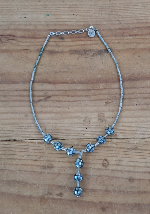 Collier perles en métal n°4763