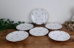 Lot de 6 assiettes plates en porcelaine n°4534