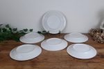 Lot de 6 assiettes plates en porcelaine n°4534