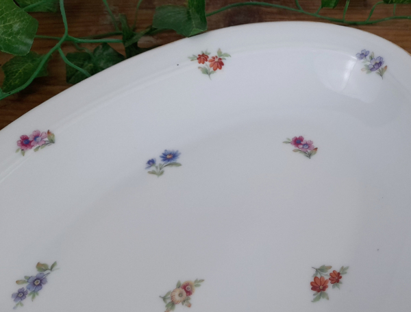 Plat ovale vintage en porcelaine n°4545