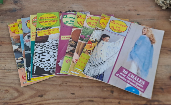 Lot de 10 magazines Ouvrages au crochet n°4929