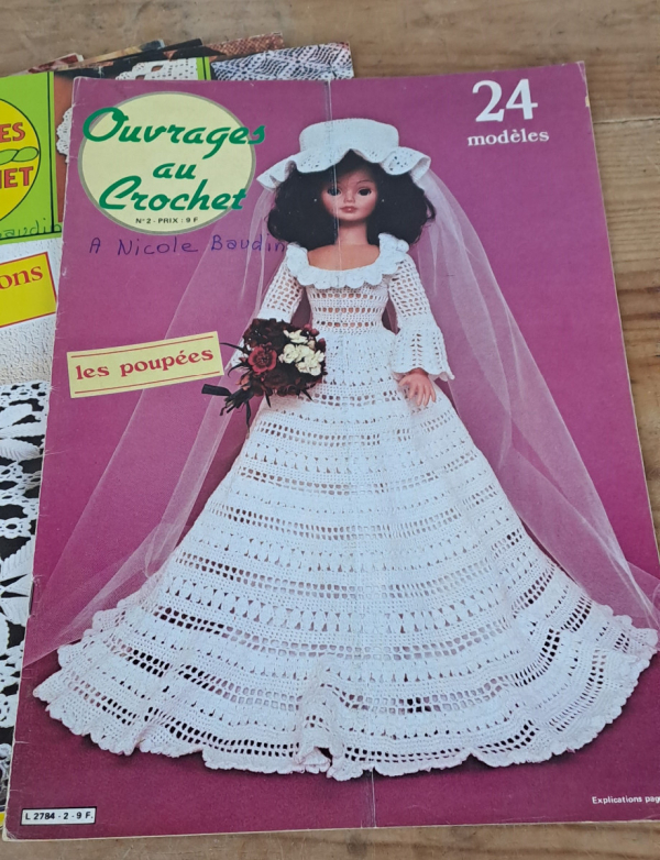 Lot de 10 magazines Ouvrages au crochet n°4929