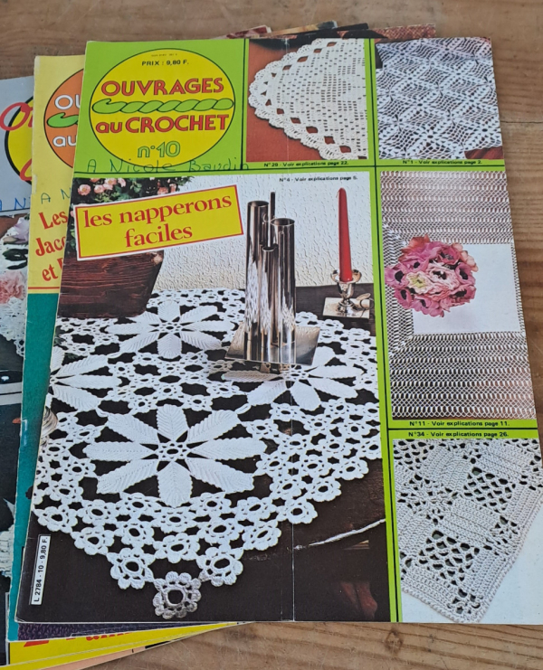 Lot de 10 magazines Ouvrages au crochet n°4929