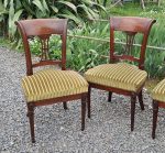 Lot de 4 chaises en acajou n°9362