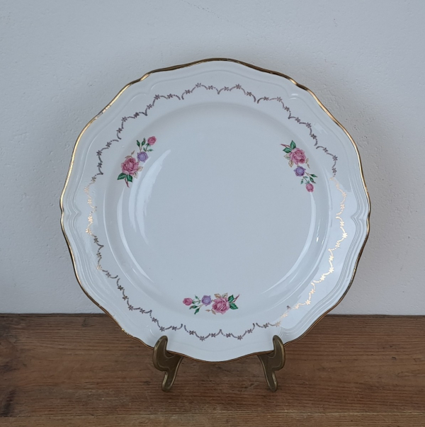 Plat rond vintage l'Amandinoise Elizabeth n°9308