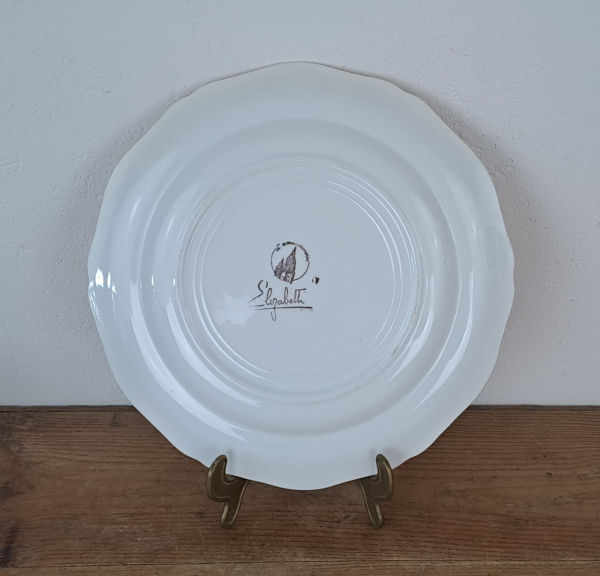 Plat rond vintage l'Amandinoise Elizabeth n°9308