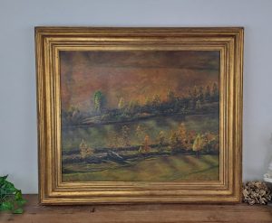 Huile sur toile " Paysage du Béarn " par Carpentier n°9435