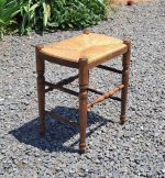 Ancien tabouret paillé n°9755