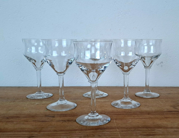 Lot de 6 verres a apéritif vintages n°9882