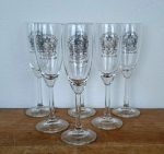 Lot de 6 flûtes a champagne Montigny Chatillon n°9884