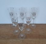 Lot de 6 flûtes a champagne Montigny Chatillon n°9884