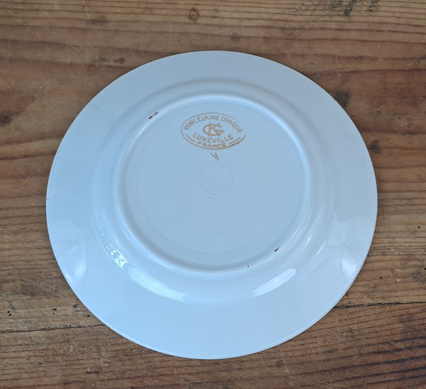 Assiette vintage enfant Lunéville n°9934