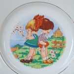 Assiette vintage enfant Lunéville n°9935