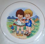 Assiette vintage enfant Lunéville n°9936