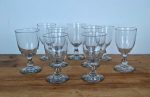 Lot de 9 anciens verres soufflé n°9962