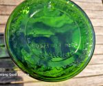 Bocal vintage verre vert n°9913