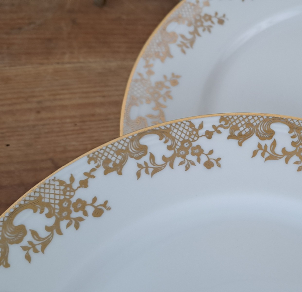 Service a gateaux en porcelaine de Limoges n°9840