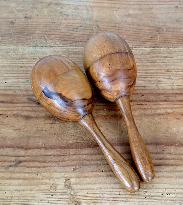 Paire de maracas en bois n°9995