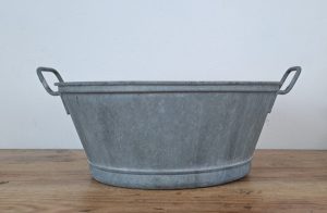 Bassine vintage en galva n°1053