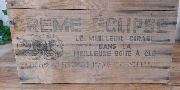 Ancienne caisse en bois publicitaire n°1056