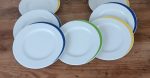 Lot de 8 assiettes a dessert en porcelaine n°1159