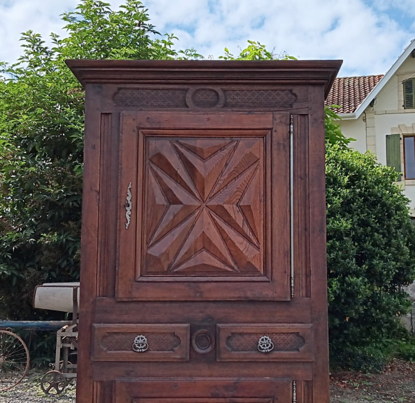 Ancienne bonnetière / Armoire / Buffet en chêne n°1118