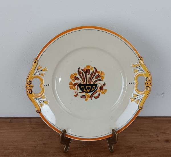 Ancien plat a gâteaux Creil et Montereau n°1290