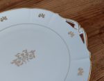 Plat a gâteaux vintage en porcelaine n°1358