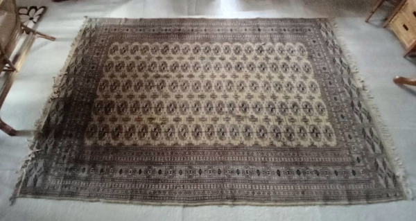 Ancien grand tapis fait main / Pakistan / n°1415