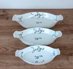 Lot de 3 plats en porcelaine Barbeau n°1424