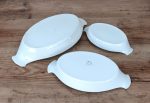 Lot de 3 plats en porcelaine Barbeau n°1424