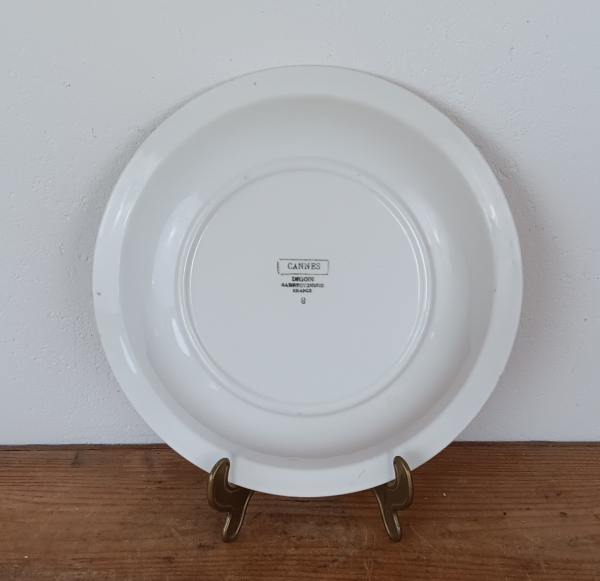 Plat vintage Canne Sarreguemines n°1967