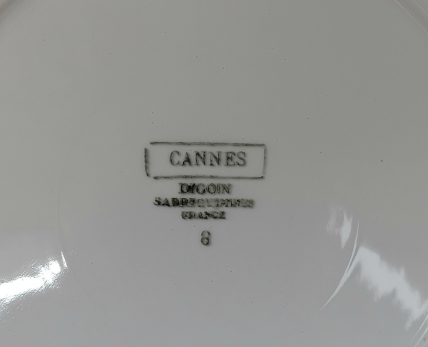 Plat vintage Canne Sarreguemines n°1967