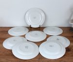 Lot 8 assiettes plates vintages Beausoleil n°1963