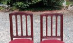 Ancien paire de chaises en acajou n°1510