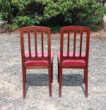 Ancien paire de chaises en acajou n°1510