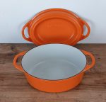 Grande cocotte en fonte vintage n°1585