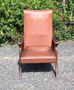 Fauteuil vintage en simili n°1902