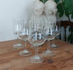 Lot de 6 grands verres a vin ou a cocktail n°1918