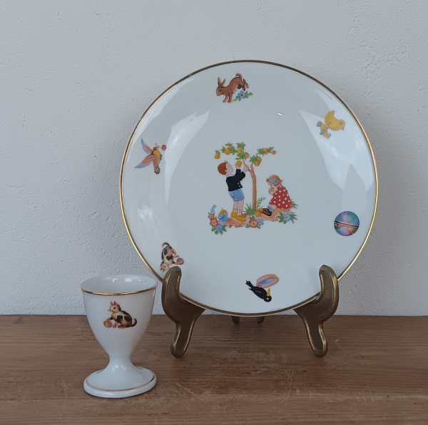 Set de naissance en porcelaine de Limoges n°1584