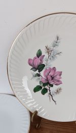 Lot 6 assiettes plates vintages Gien Chenonceaux n°1712