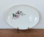 Plat ovale vintage Gien Chenonceaux n°1689