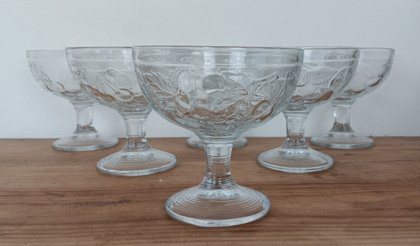 Lot de 6 coupes a glace n°1709