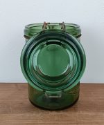 Bocal vintage Solidex / Verre vert / n°1718