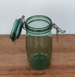 Bocal vintage Solidex / Verre vert / n°1875