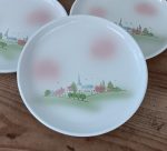 Lot de 6 assiettes a dessert Pornic Village n°1728 *