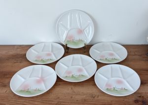 Lot de 6 assiettes Pornic Village n°1751